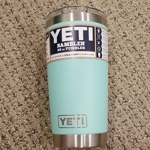 Yeti 20 oz sea foam tumbler